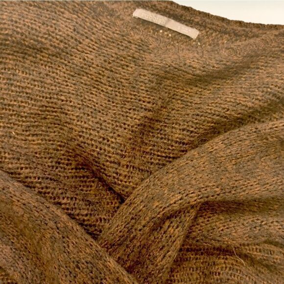 RUBBISH High Low Brown Crochet Sweater - Picture 3 of 6